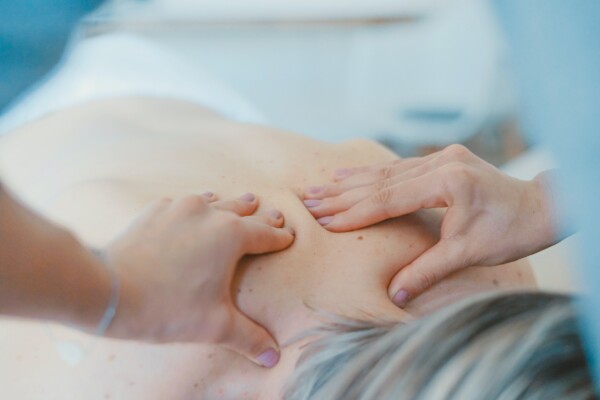 Woman getting a massage