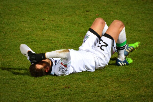 Injured soccer player