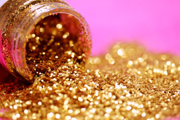 Gold glitter