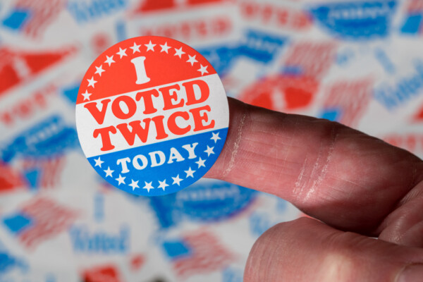 Election Voter Fraud: 'I Voted Twice Today' Sticker