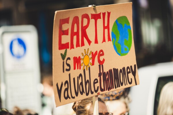 Climate change protest