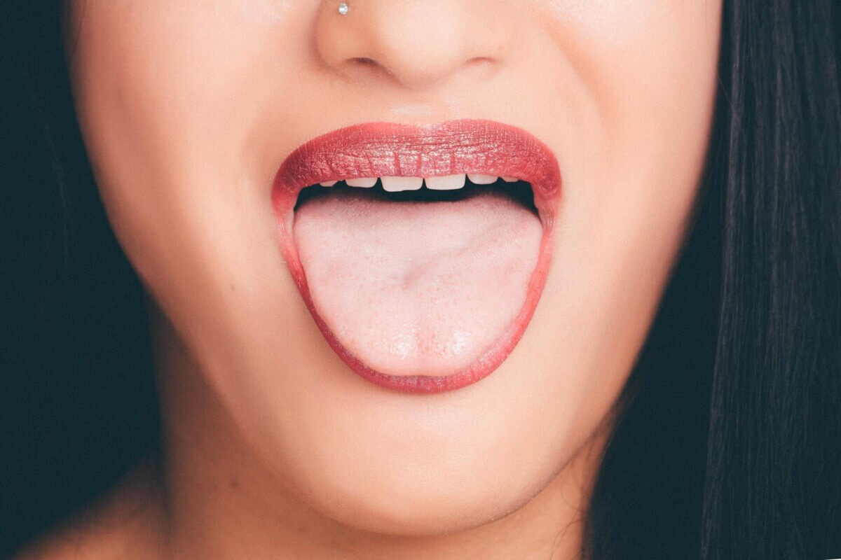 Woman Mouth Tongue