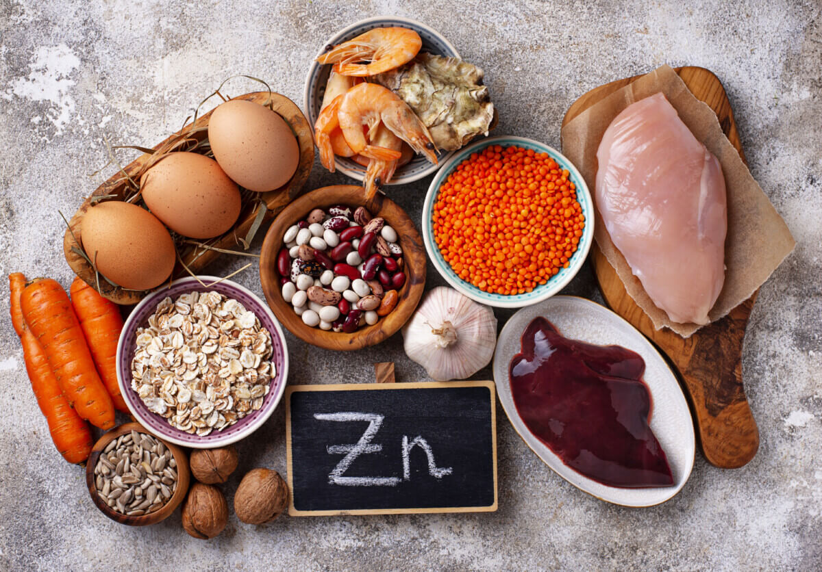 Healthy product sources of zinc.