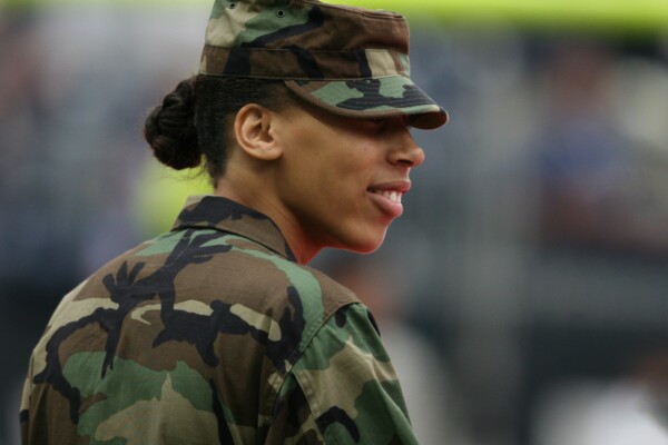 Woman in military, army