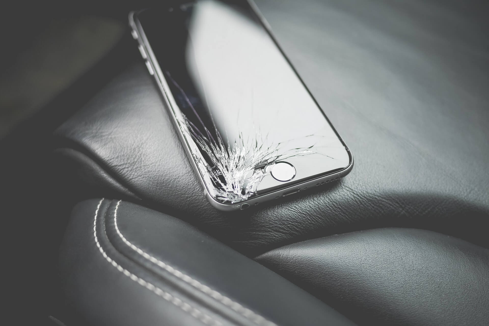 smartphone screen broken