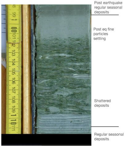 Dead Sea earthquake sediment