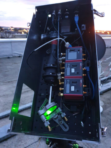Laser signal satellite