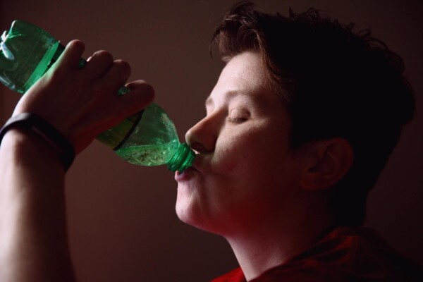 drinking sugary drinks