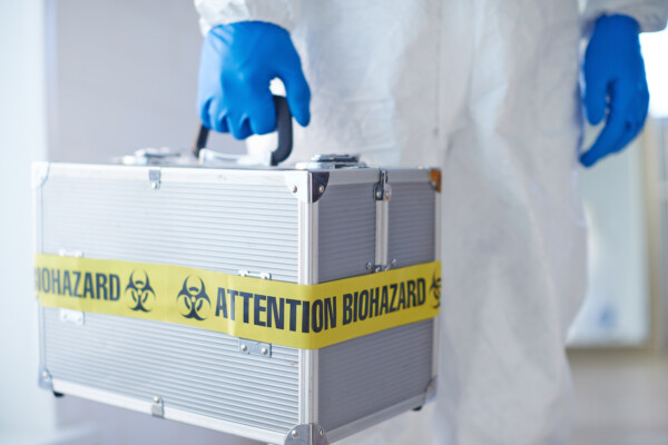 Biohazard: Suitcase with microbiological lweapon