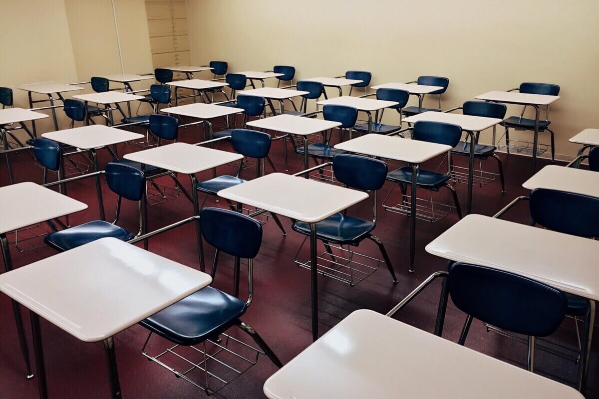 empty classroom school closures