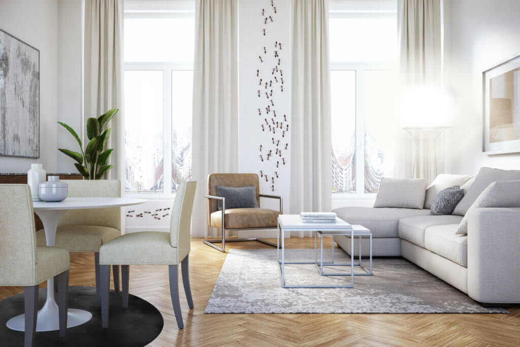 living room dementia perception