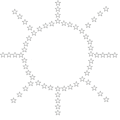 stars sun perspective