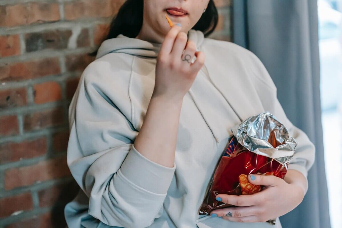 woman eating