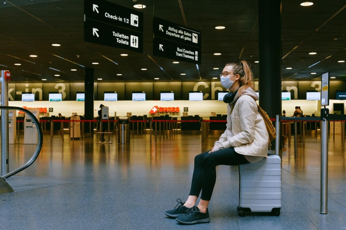 travel airport face mask