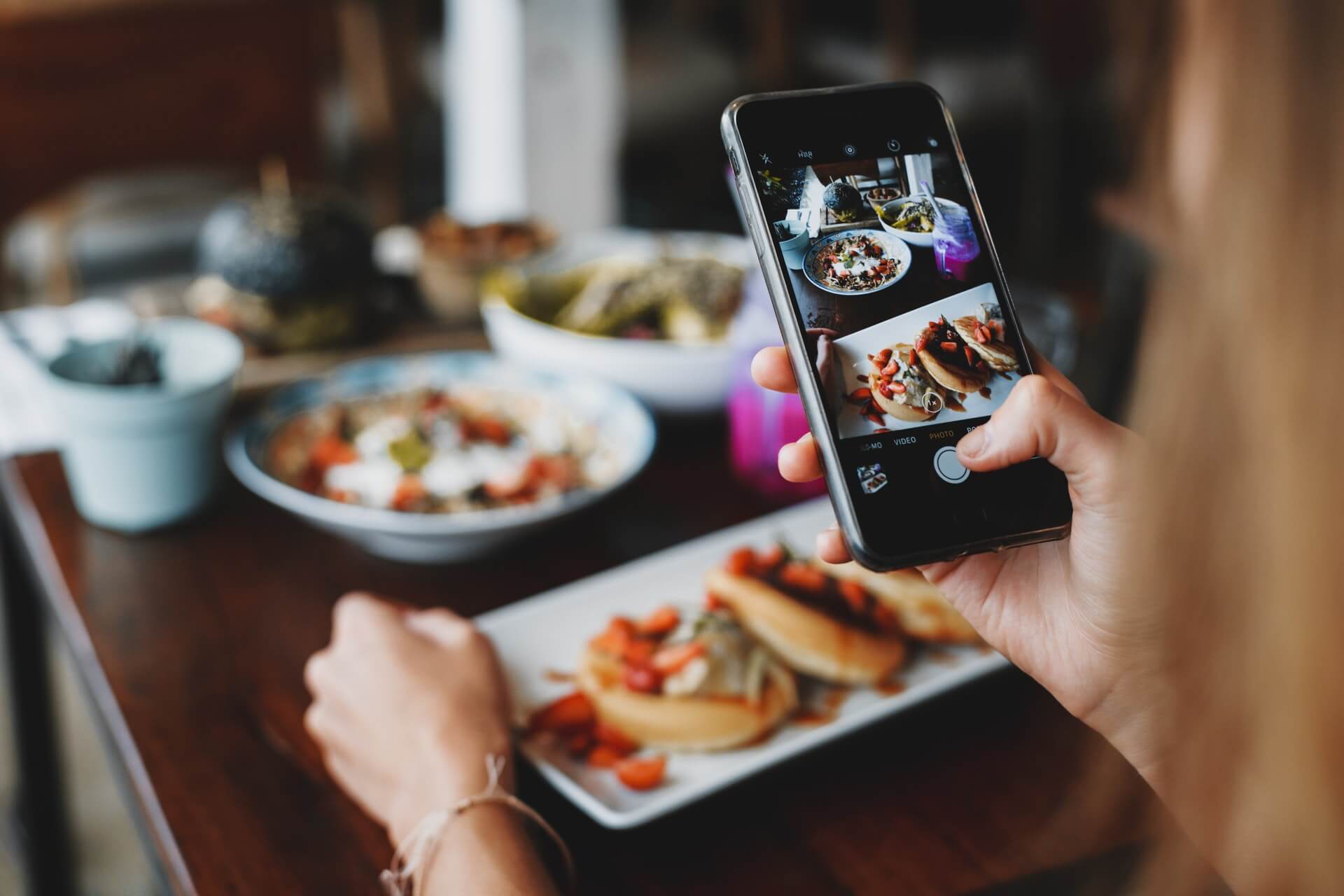 social media food picture