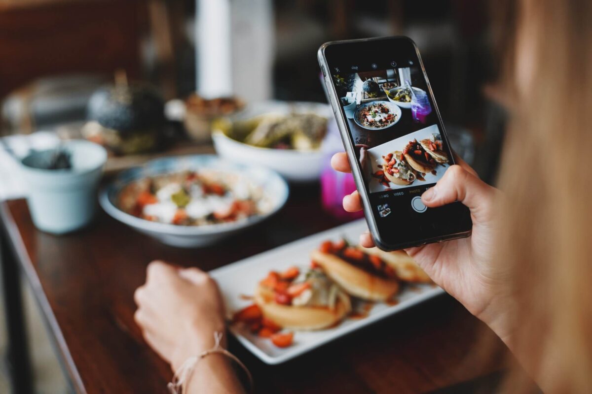 social media food picture