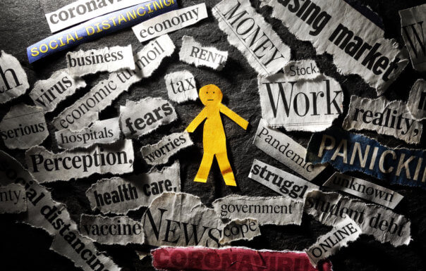 Bad news headlines about economy