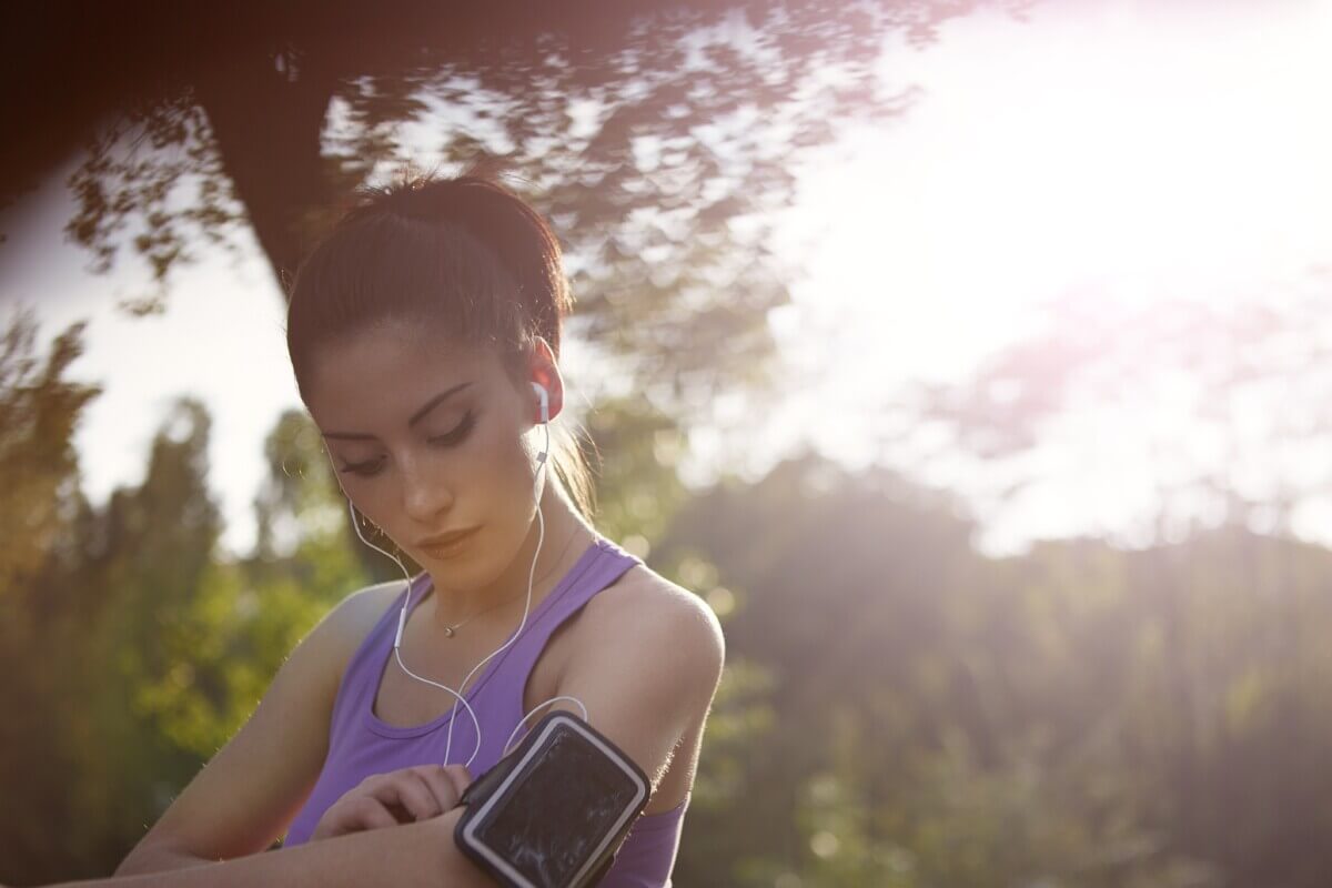 runner music headphones