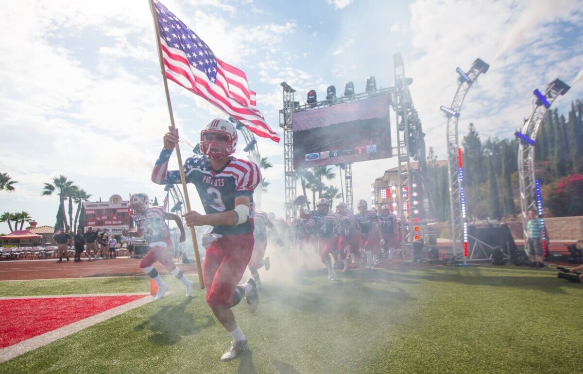 sports American flag