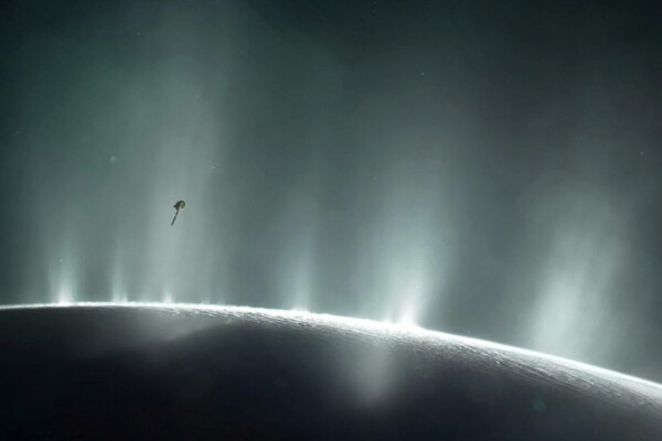Saturn's moon Enceladus.