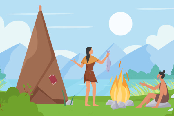 Early humans, prehistoric cave people