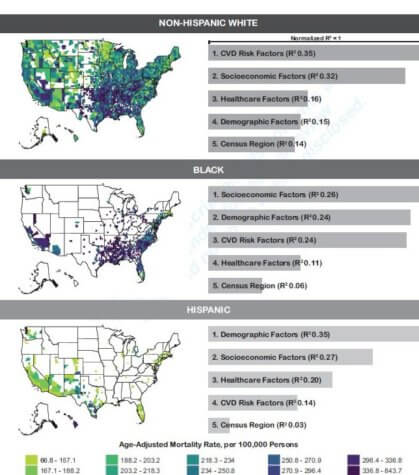 Heart disease death rates
