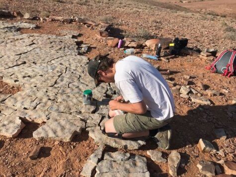 Paleontologist Scott Evans