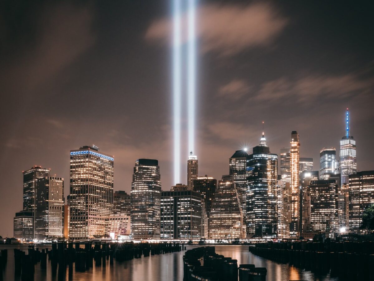 9/11 tribute in lights