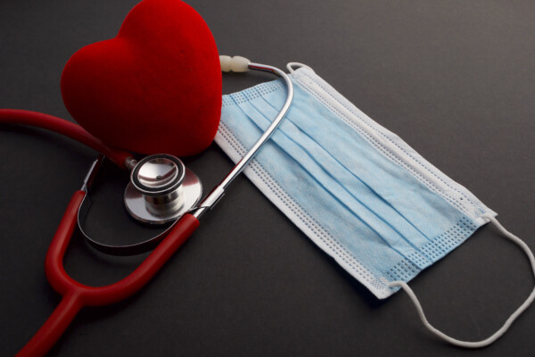 Stethoscope with face mask