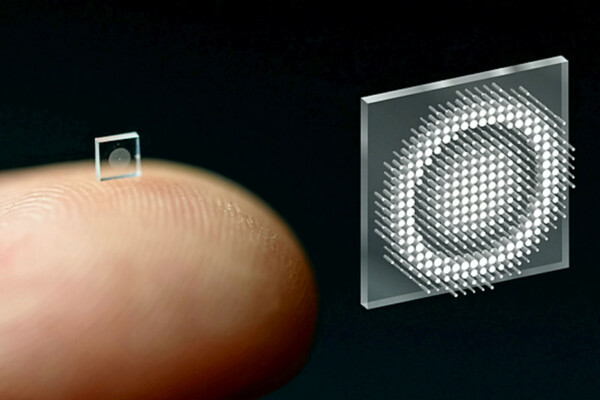 Tiny camera size of salt grain
