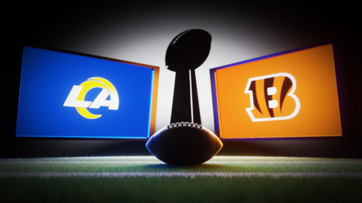 Los Angeles Rams vs. Cincinnati Bengals matchup. Super Bowl LVI