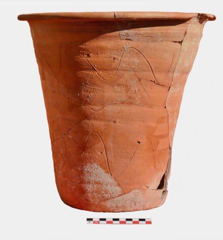 Chamber pot Roman villa at Gerace