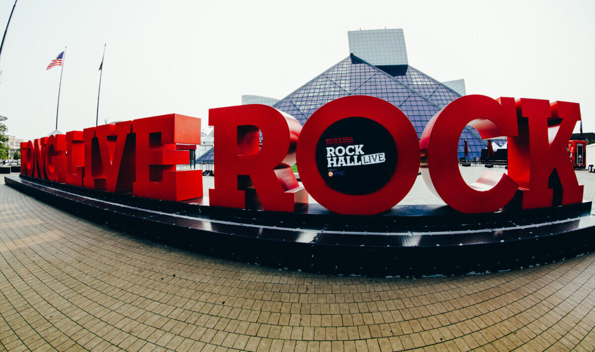 Rock and Roll Hall of Fame entrance.
