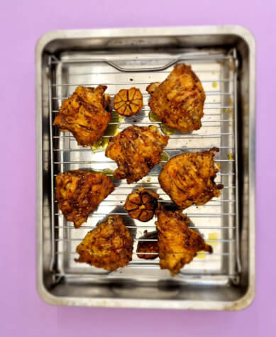 Paprika and turmeric chicken
