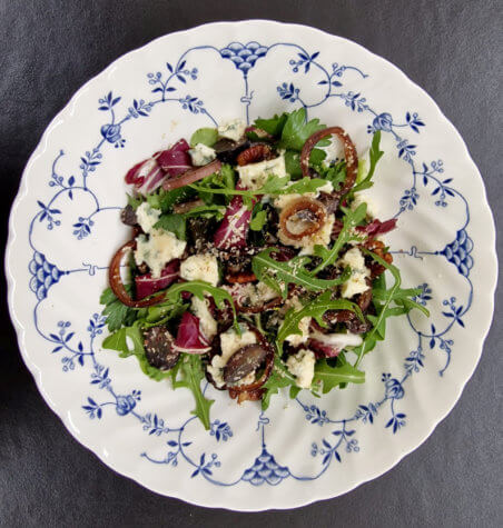 Blue cheese and grape salad