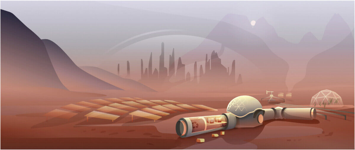 Mars solar power study