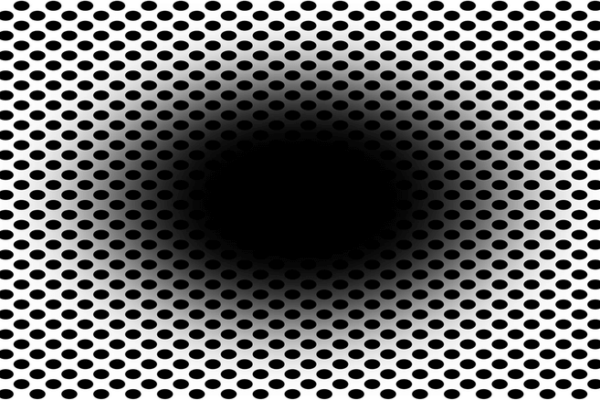expanding hole illusion