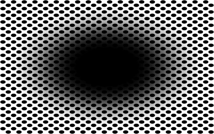 expanding hole illusion