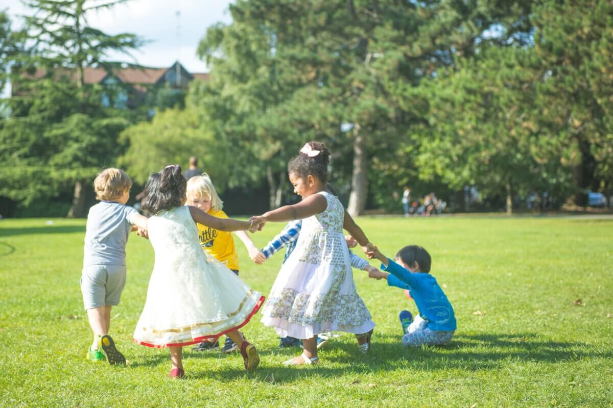 Children playing outside
