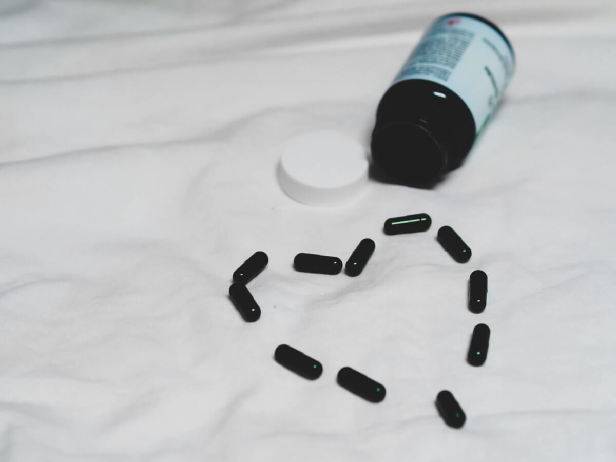 black charcoal pills