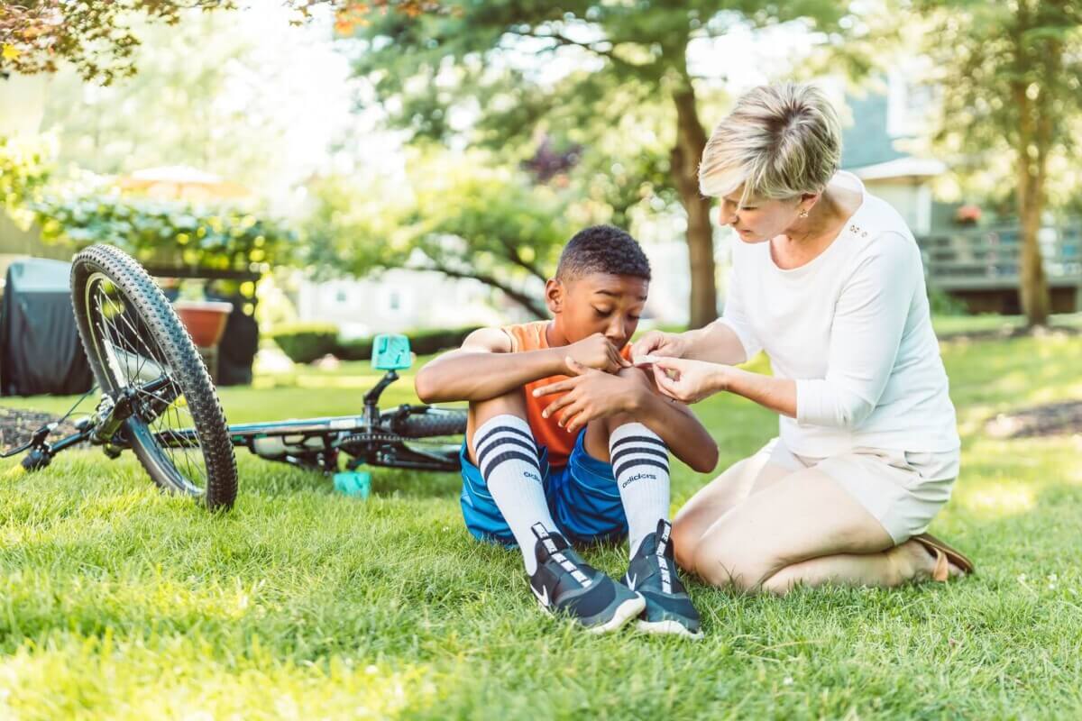 child bike injury