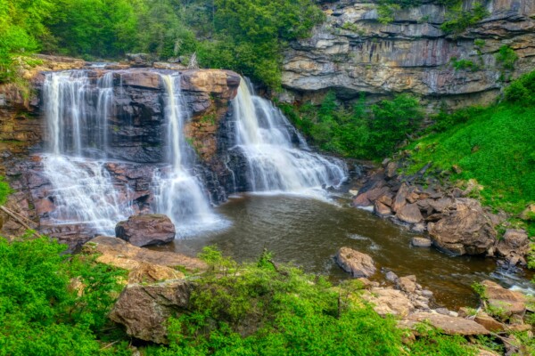 Blackwater Falls in Davis, West Virginia