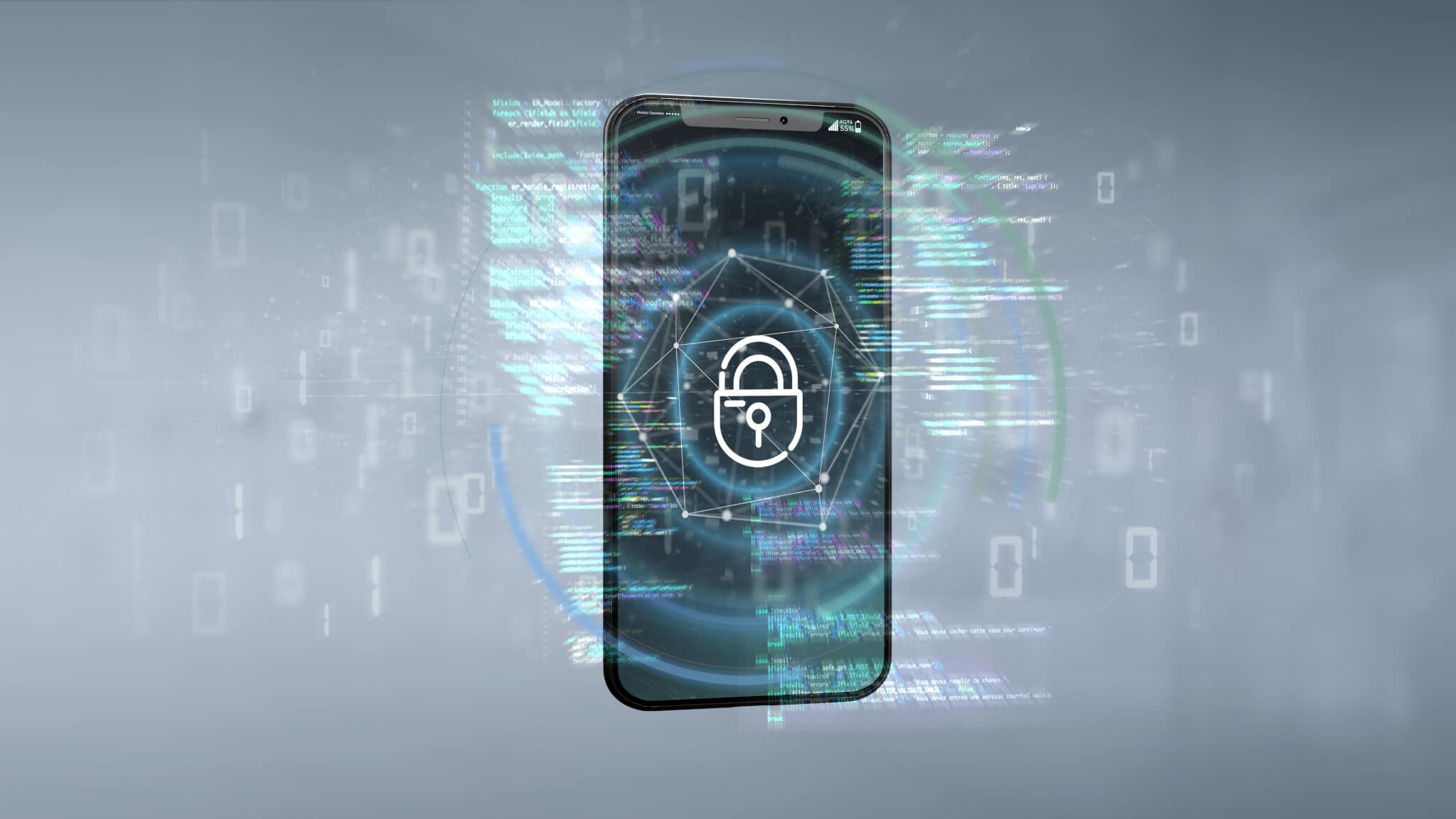 Smartphone data: Privacy and security concept