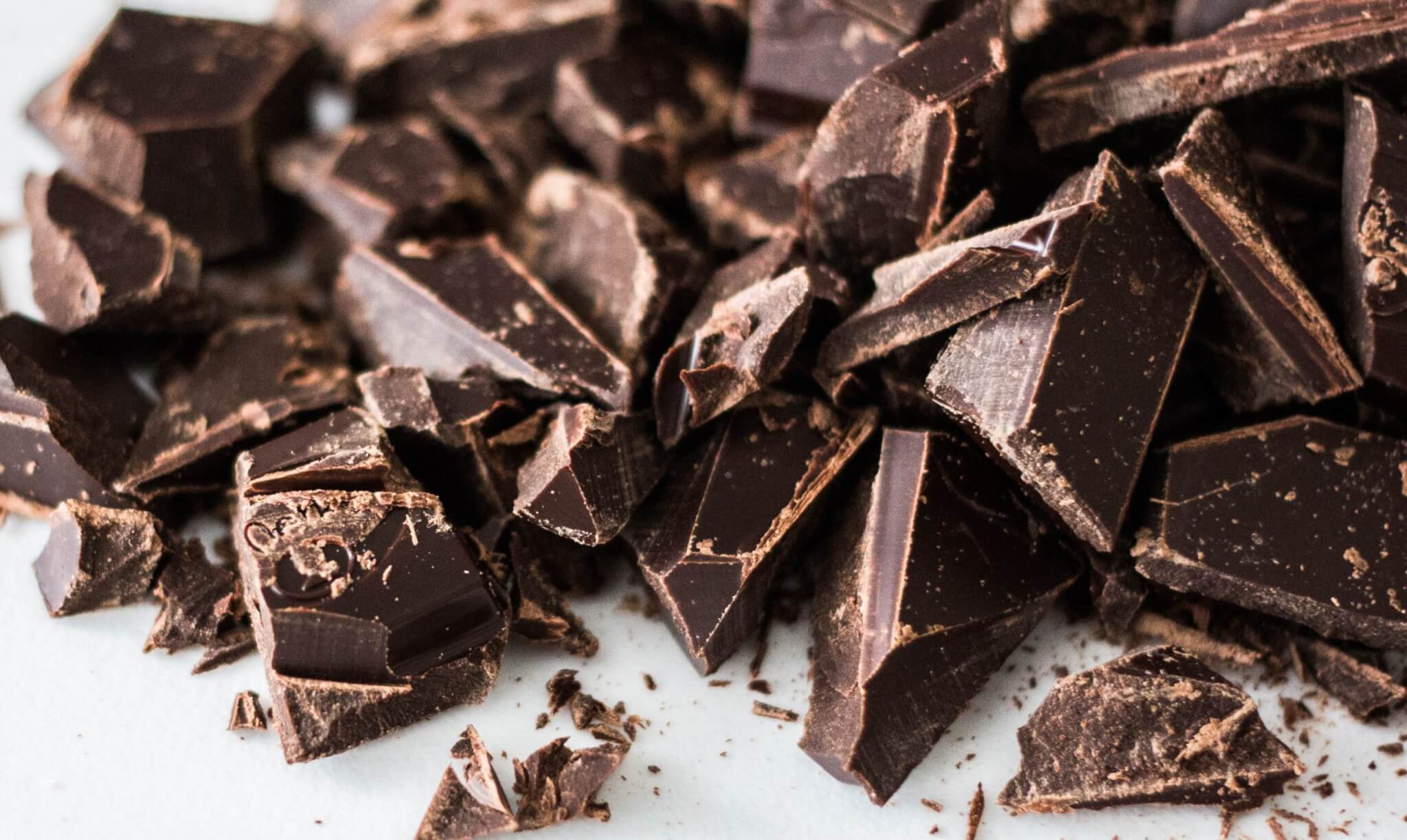 Chocolate bar pieces