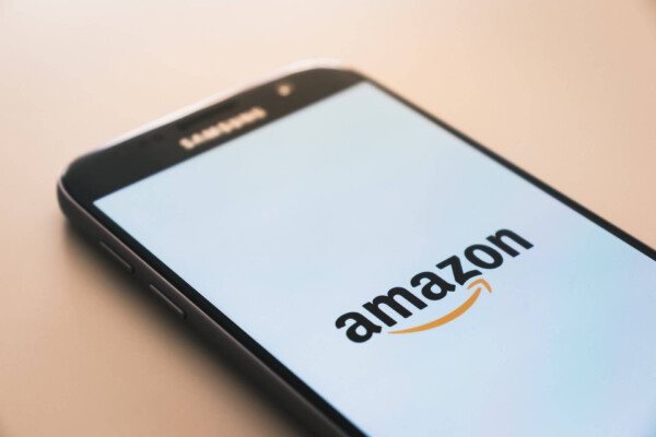 Amazon shopping on a mobile phone