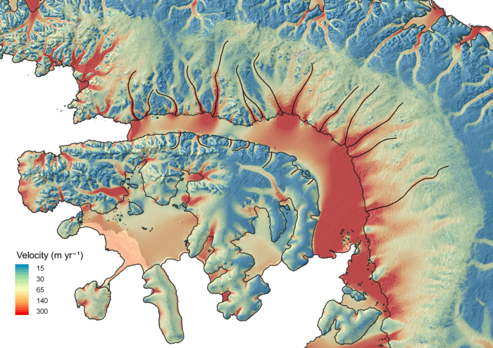 ice shelf velocity