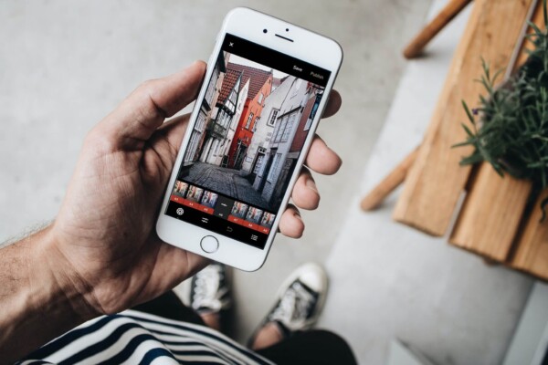 Photo editing on smartphone