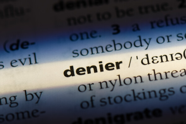 "Denier" definition in dictionary