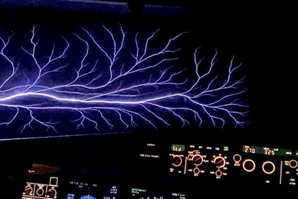 Pilot captures St. Elmo's Fire phenomenon