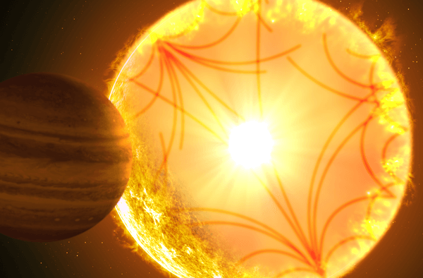 Astronomers have spotted an exoplanet spiraling to its doom around an aging star.
